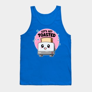 Let's Get Toasted: Funny Kawaii Toaster Tank Top